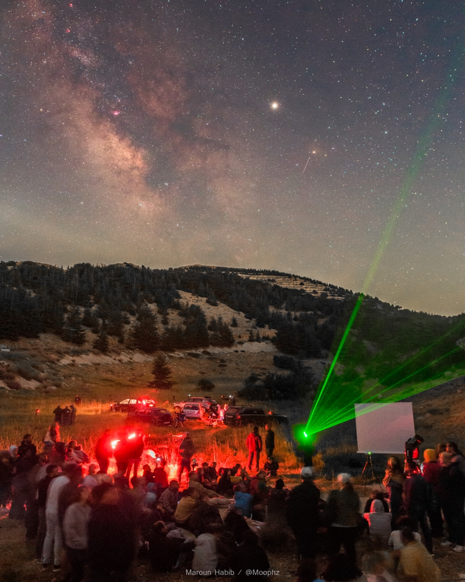 La Nuit des Etoiles - Wissam Moussa showing-off his knowledge in the sky